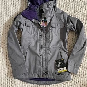 Burton Women's Snowboarding Credence Jacket Grey XS
